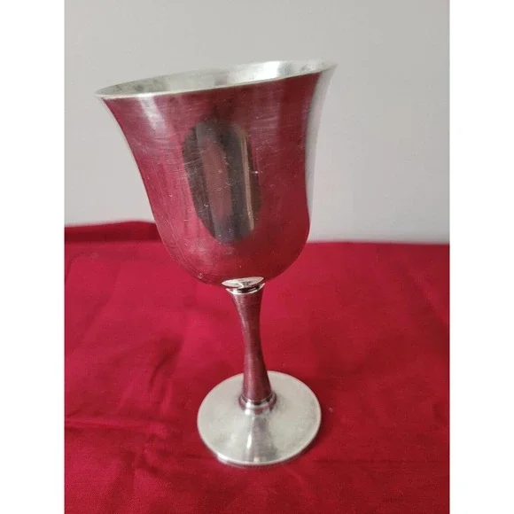 Salem Silver Dining Vintage Salem Silver Plate Wine Goblet Cup